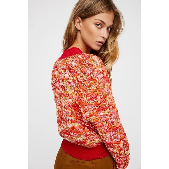 Free People Wool Knit Rainbow Dash Sweater M - Picture 13 of 13